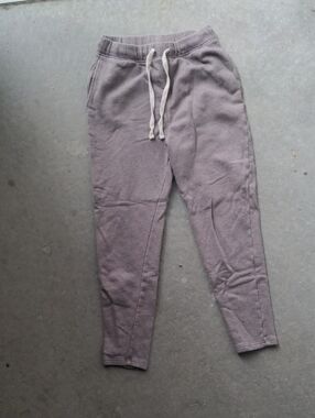 Women's Drawstring Jogger Pants in Light Mauve